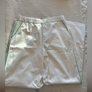 Zara white and green track pants, NEVER WORN